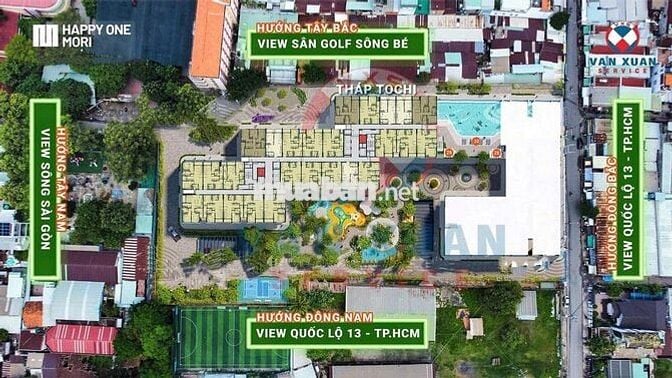 Căn hộ ngay sân golf sông bé và aeonmall bình dương chỉ 38tr/m2