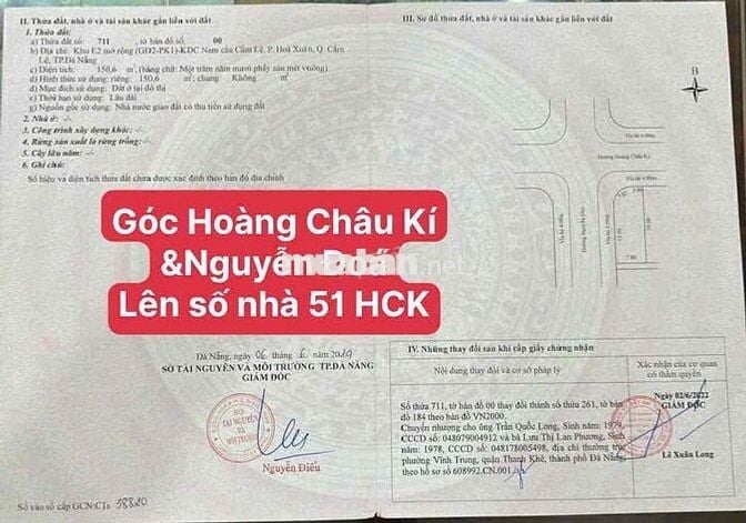 Cần Bán lô 2mt Hoàng Châu Ký- Nguyễn Đoá