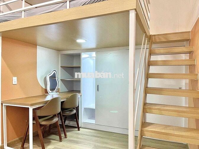 Cho Thuê Căn Hộ Trệt Duplex Tách Bếp Cửa Sổ Trời Full NT CMT8 Quận 10