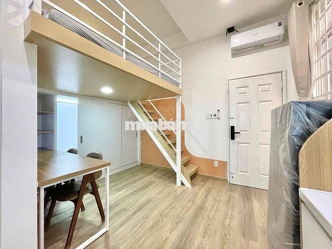 Cho Thuê Căn Hộ Trệt Duplex Tách Bếp Cửa Sổ Trời Full NT CMT8 Quận 10