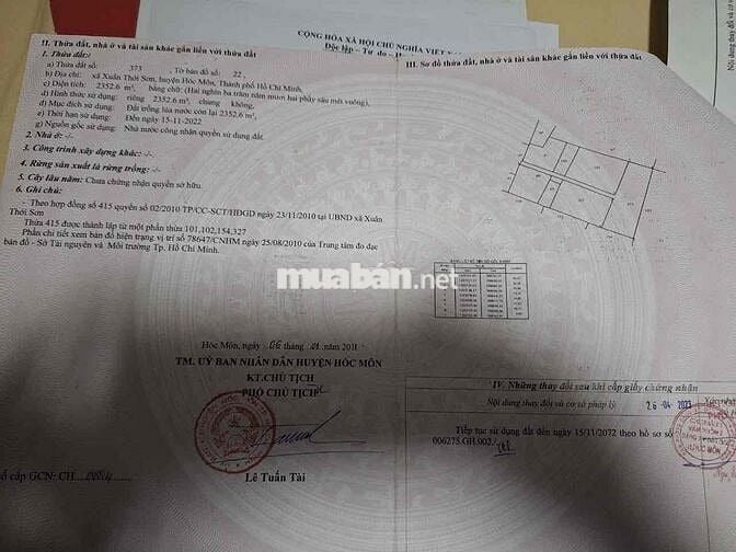 🌳 CHÍNH CHỦ BÁN ĐẤT ĐẸP GẦN VINHOMES HÓC MÔN – GIÁ TỐT! 🌳