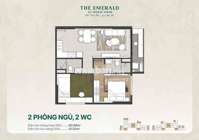💎 The Emerald Garden View – Viên ngọc xanh giữa lòng thành phố