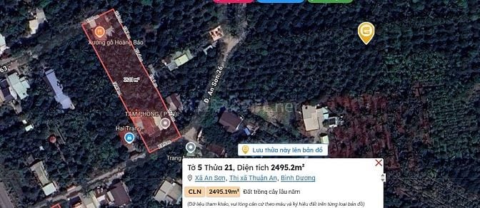 Đất vườn Măng Cụt  ( 2477 m2 )