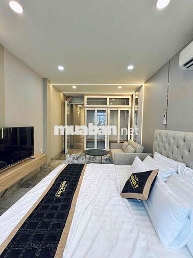 Bán toà CHDV Võ Oanh, P25, 240m2 (12x20) - Hầm + 7 tầng, 72P HĐT 4.9T