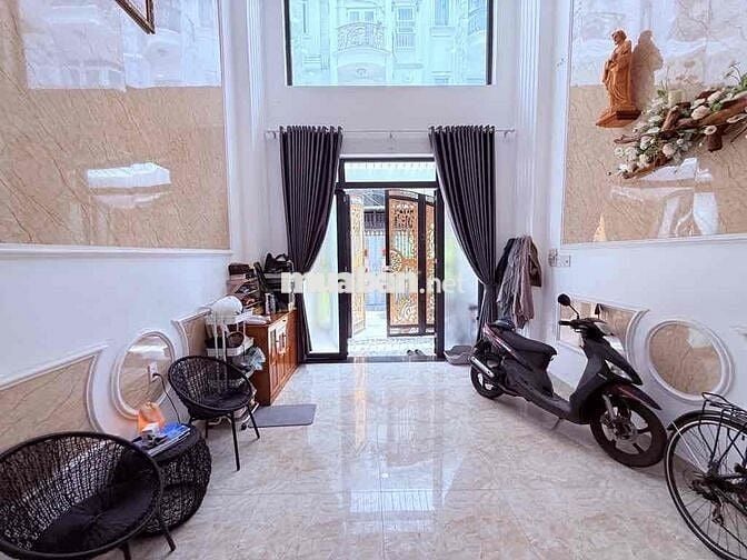 NHÀ MỚI LÊ ĐỨC THỌ, HẺM 6M, 5 TẦNG 60M2 ( 4x15 ), NGAY CẦU TRƯỜNG ĐAI