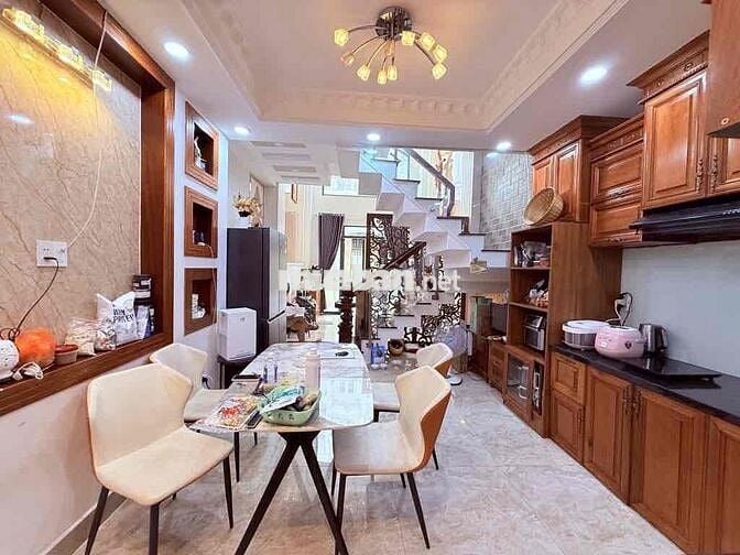 NHÀ MỚI LÊ ĐỨC THỌ, HẺM 6M, 5 TẦNG 60M2 ( 4x15 ), NGAY CẦU TRƯỜNG ĐAI