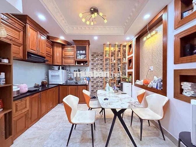 NHÀ MỚI LÊ ĐỨC THỌ, HẺM 6M, 5 TẦNG 60M2 ( 4x15 ), NGAY CẦU TRƯỜNG ĐAI