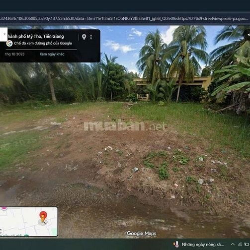 BÁN ĐẤT 2 MẶT TIỀN ĐỐI DIỆN NHÀ VĂN HOÁ ẤP - GẦN CẦU RẠCH MIỄU 2