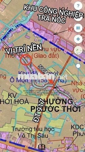 NỀN FULL THỔ CƯ GIÁ QUÁ MỀM GẦN KCN TRÀ NÓC