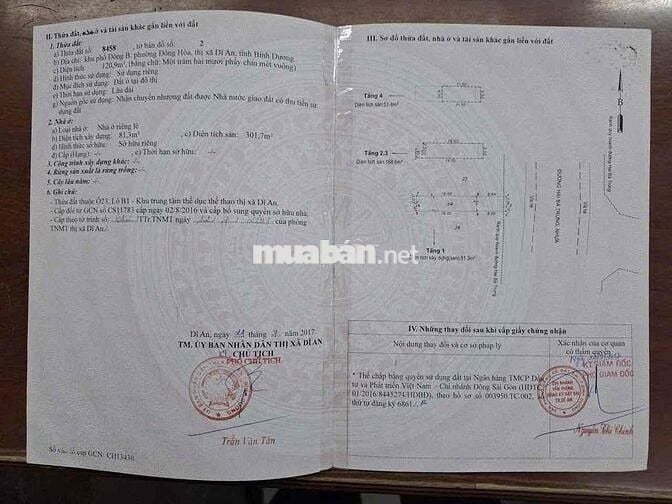 MẶT TIỀN HOÀN CÔNG 3 lầu 1 trệt đường Hai Bà Trưng PĐông Hoà