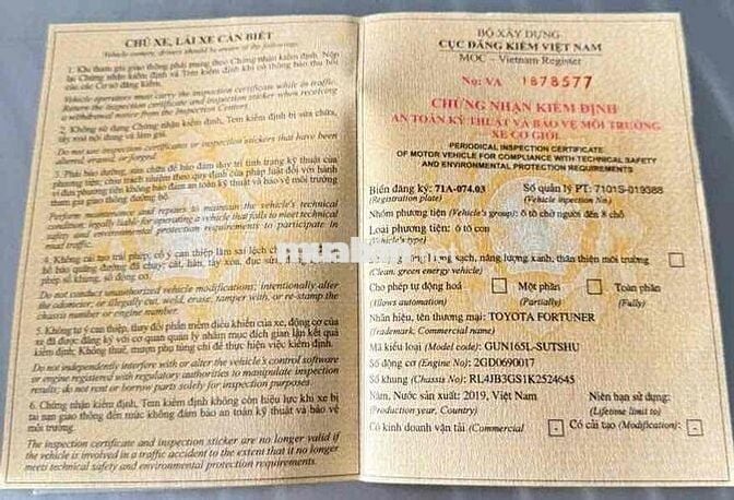 🆘🆘🆘FORTUNER 2.4G 9/2019 Tự Động Máy Dầu XE ĐẸP ZIN