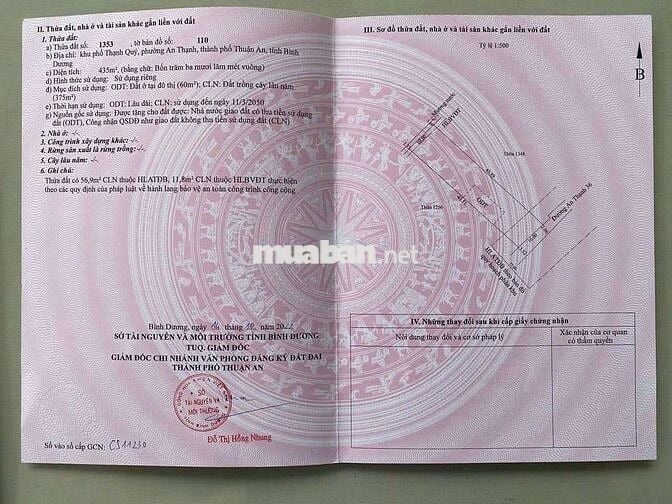 Ban đat thuan an phuong an thanh