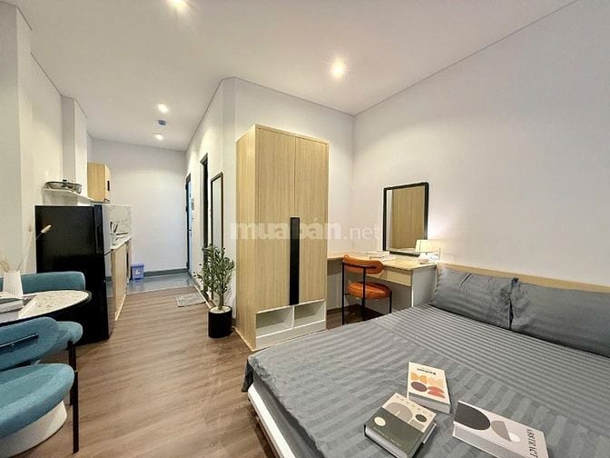 Cho Thuê CHDV Mới Đẹp  Võ Thị Sáu  FULL nội thất Studio Thang máy