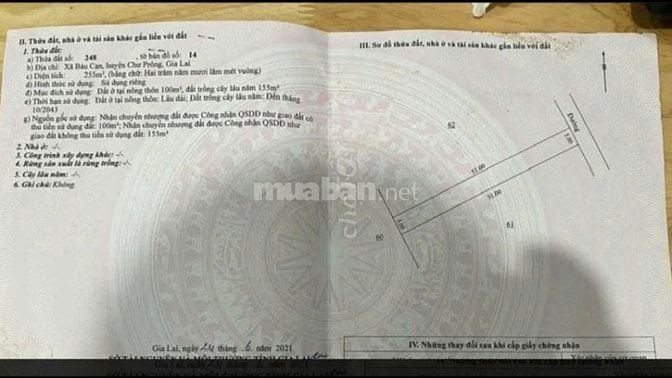 Chủ Cần bán gấp NHÀ VÀ ĐẤT NGAY NGÃ BA BÀU CẠN - GIA LAI