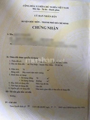 CHỈ 775 TRIỆU – NHÀ CẤP 4 SẠCH ĐẸP – 2 SẸC DƯƠNG CÔNG KHI, TÂN HIỆP, H