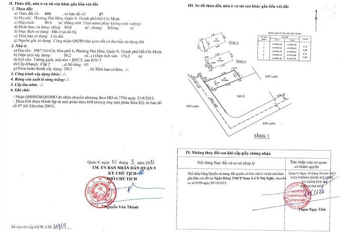 Bán rẻ nhà 3 tầng 6,9 tỷ. Số 39J/7 Gò Cát, P. Phú Hữu, TP Thủ Đức