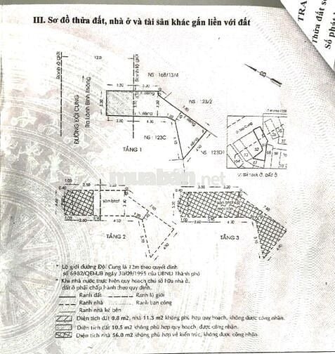 BN chính chủ- Mặt tiền Chợ Chim Xanh Đội Cung,Q11;1T+2Lđúc;DT 3.2x12m