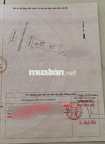 Đất trục chính kdc phường Bình An Tp Dĩ An