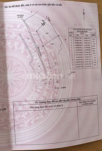 Bán đất Mặt Tiền Đường gốc tre thuộc xã lý nhơn cần giờ TP HCM 