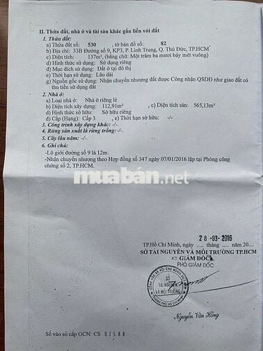 Bán BT MT ngay TT Thủ Đức thích hợp làm VP, cho thuê Căn hộ DV,