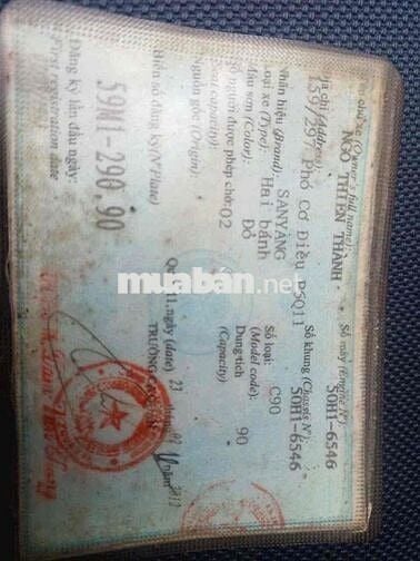 Cub 90cc bstp gtdd chở hàng bao phê biển đẹp