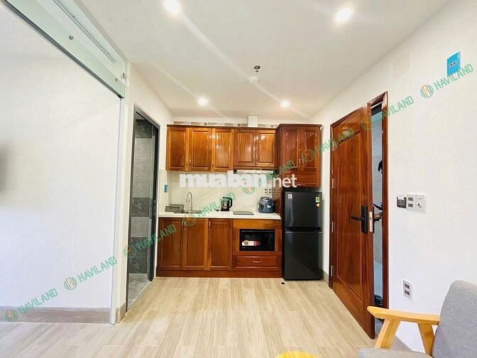 CHO THUÊ CĂN HỘ 1 PHÒNG NGỦ CÓ BAN CÔNG, HỒ BƠI, OKI PET GẦN BÃI BIỂN