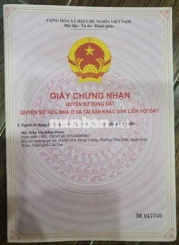 Đất mặt tiền lộ nhựa Cần Thơ giá chưa tới 4,5 tỷ