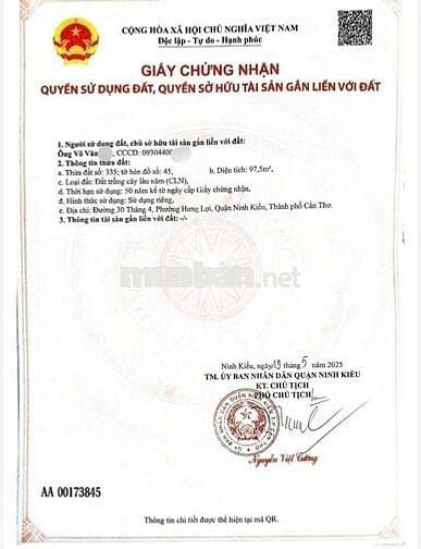 BÁN NỀN MẶT TIỀN 30/4 - GIÁ RẺ - NẰM ĐỐI DIỆN CÔNG VIÊN, CHỢ DA LIỄU