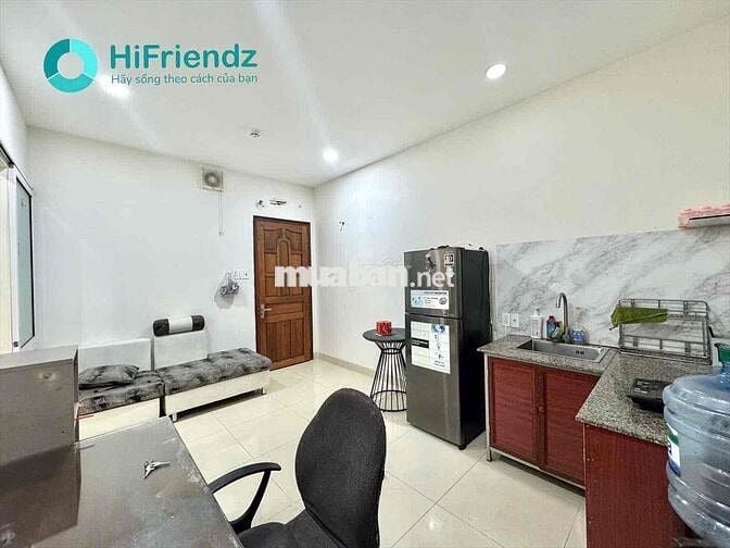 Căn hộ mini Full nội thất 1PN lớn Thang máy kế cầu Nguyễn Văn Cừ