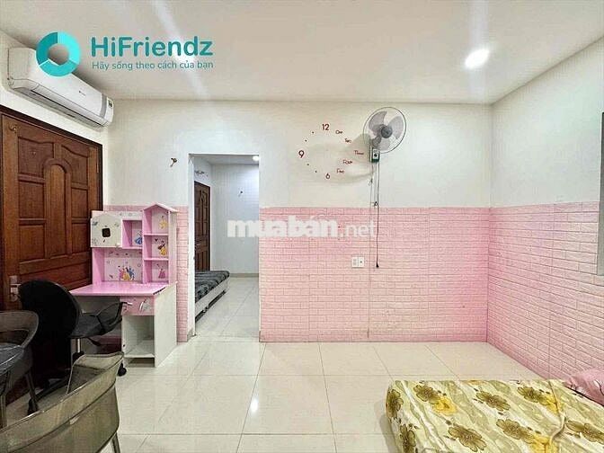 Căn hộ mini Full nội thất 1PN lớn Thang máy kế cầu Nguyễn Văn Cừ