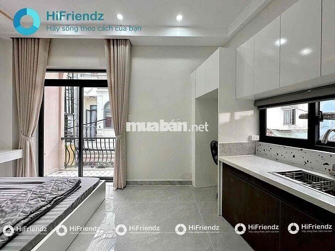 CHDV 1PN TÁCH BẾP VÀ BAN CÔNG FULL NỘI THẤT GẦN SÂN BAY