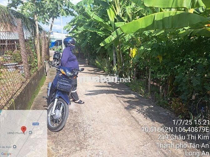 Bán đất ĐẸP 6m x 41m FULL THỔ CƯ hẻm Nguyễn Văn Trung, P7, TP Tân An