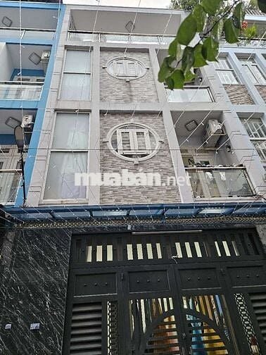 Bán nhà phố 1 trệt, 3 lầu, 1 phòng khách, 4 phòng ngủ, hẻm xe hơi