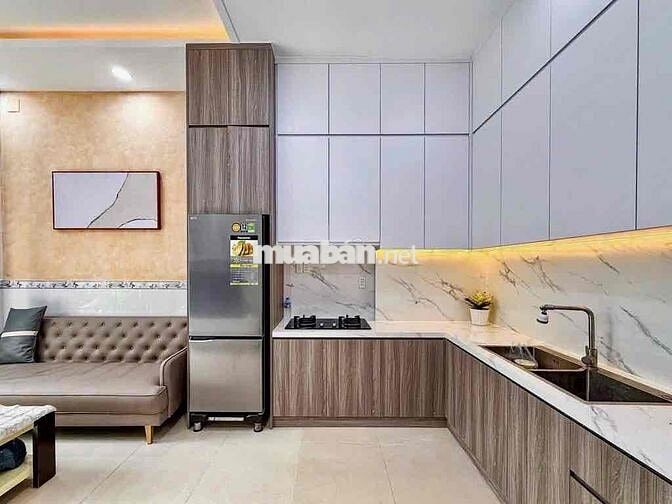 🟥Bán Nhà Nơ Trang Long _4 Tầng BtCT_ Nhà Mới Tặng Full Nội thất ở Ngay