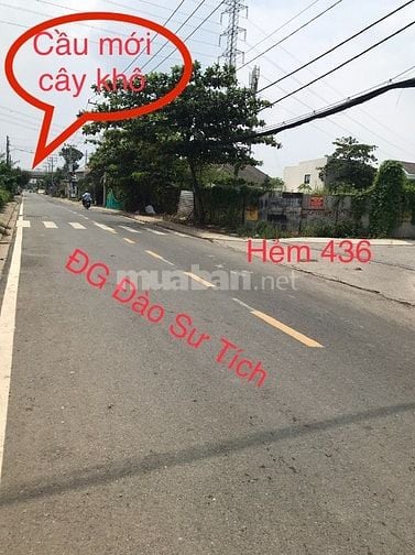 Chính chủ sổ hồng 90m2 xd (5,8m x 15,7m) Đào Sư Tích, H Nhà bè