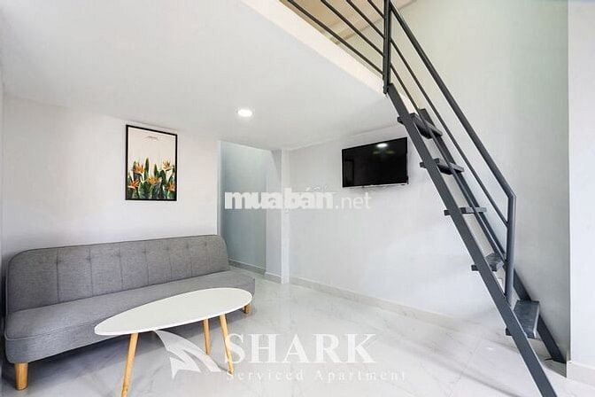 Cho Thuê Căn Hộ Duplex Ban Công gần Nguyễn Gia Trí Bình Thạnh giáp Q1