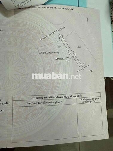 Lô Đất siêu dài Mặt Tiền đường Dã Tượng - Tân An - Đăk Lăk