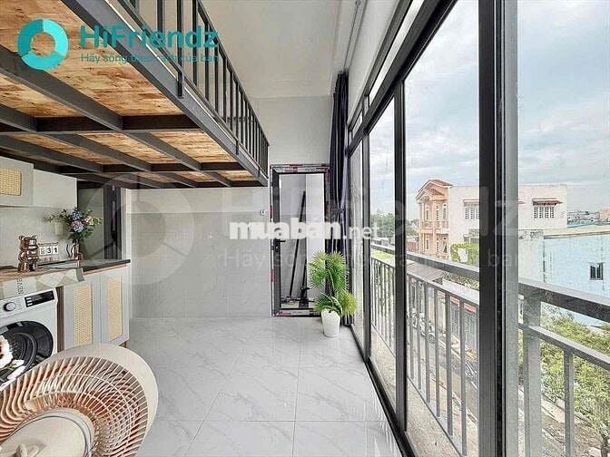 CHO THUÊ PHÒNG GÁC CAO CÓ BAN CÔNG FULL NỘI THẤT NGAY VƯỜN LÀI - NTTU