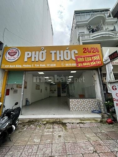 Chính chủ cho thuê nhà nguyên Căn mặt Tiền Đường Bạch Đằng Ngang 6x20