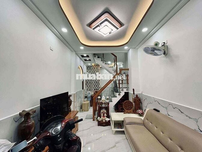 NHÀ ĐẸP - QUANG TRUNG GÒ VẤP - 3 TẦNG 3PN 3WC - TẶNG NỘI THẤT - 4.39TL