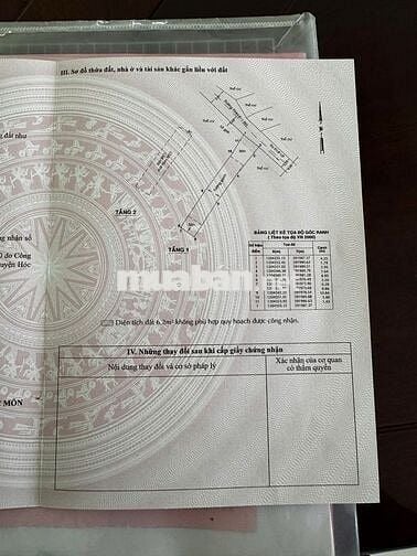 Chính chủ cần bán nhà tt hóc môn khu vực sầm uất ngay bùng binh lê lợi