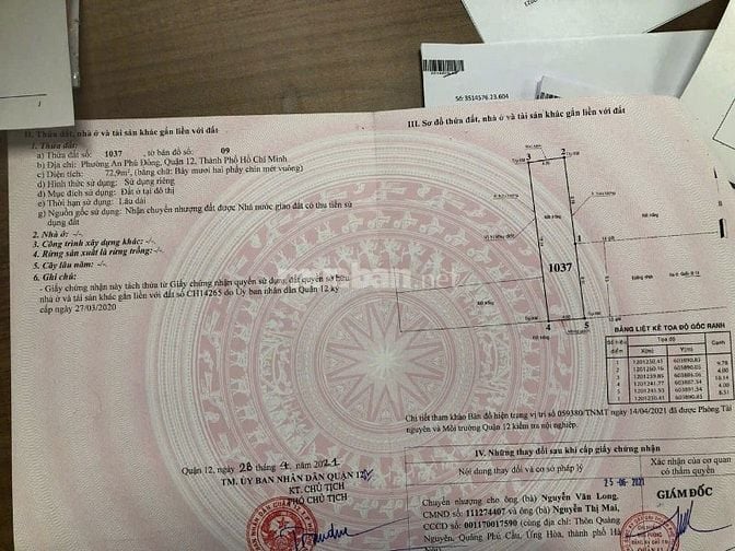 Đất 4x19 Thổ Cư,Vườn Lài giá 3 tỷ 900 triệu