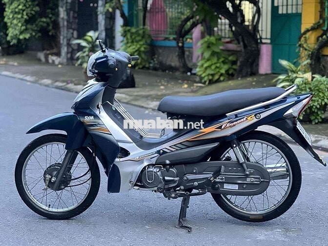 Xe SYM Elagant 2012 màu xanh den thằng đùm mới 95%