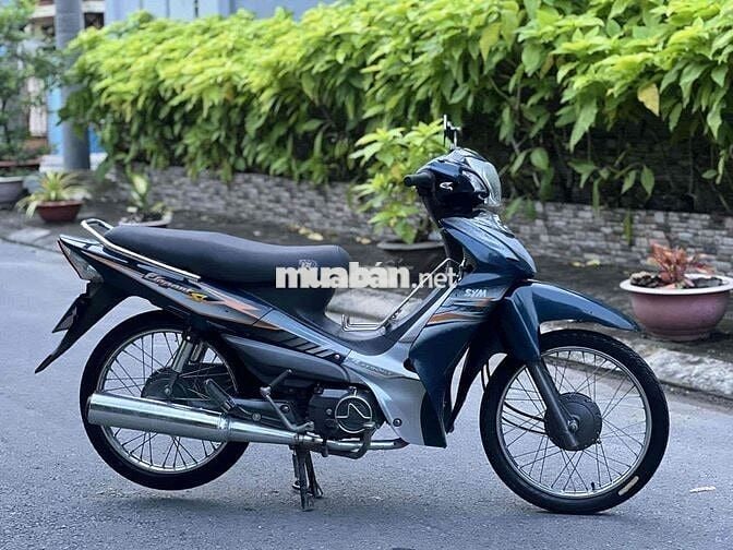 Xe SYM Elagant 2012 màu xanh den thằng đùm mới 95%