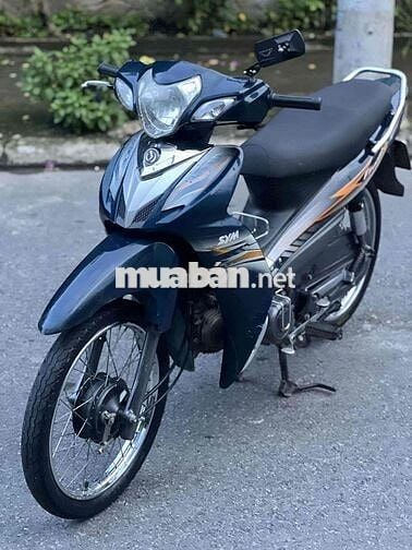 Xe SYM Elagant 2012 màu xanh den thằng đùm mới 95%