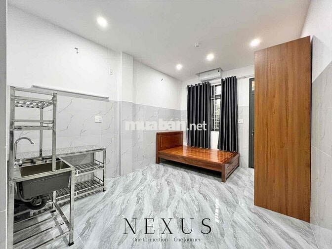 CHO THUÊ STUDIO GIÁ RẺ CÓ BAN CÔNG-FULL NT-GẦN CHỢ HẠNH THÔNG TÂY
