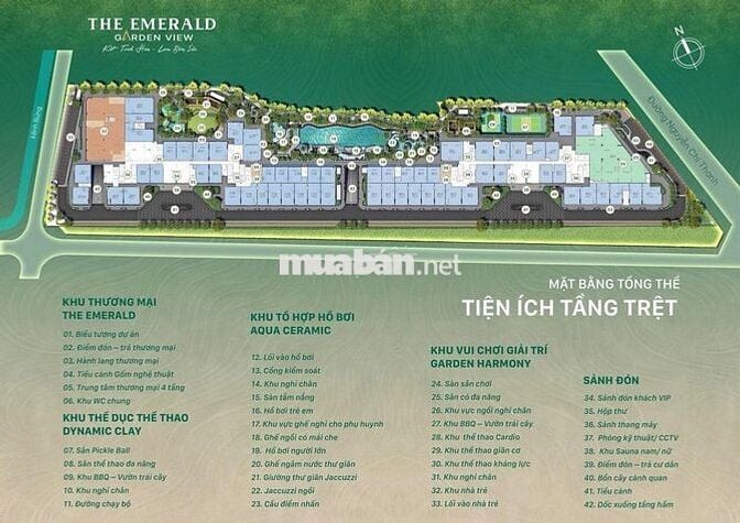 BÁN CĂN HỘ The Emerald Garden View -1 tỷ 390 /Căn