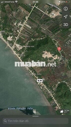 Bán đất lớn gần biển , gần QL80 Hà Tiên