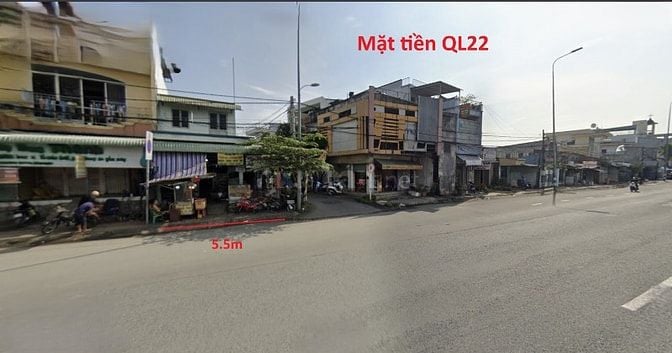 BÁN NHÀ CẤP 4 – 2 MẶT TIỀN QL22 – GIÁ 2 TỶ 5