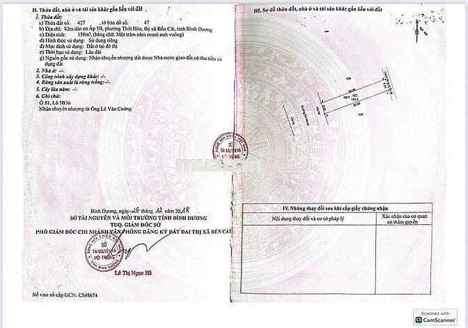 🔥Cần bán lô đất tái định cư tại khu đô thị Mỹ Phước 4🔥